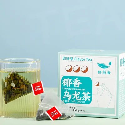 Produits de thé sains de qualité supérieure, thé Oolong à la noix de coco dans une boîte
